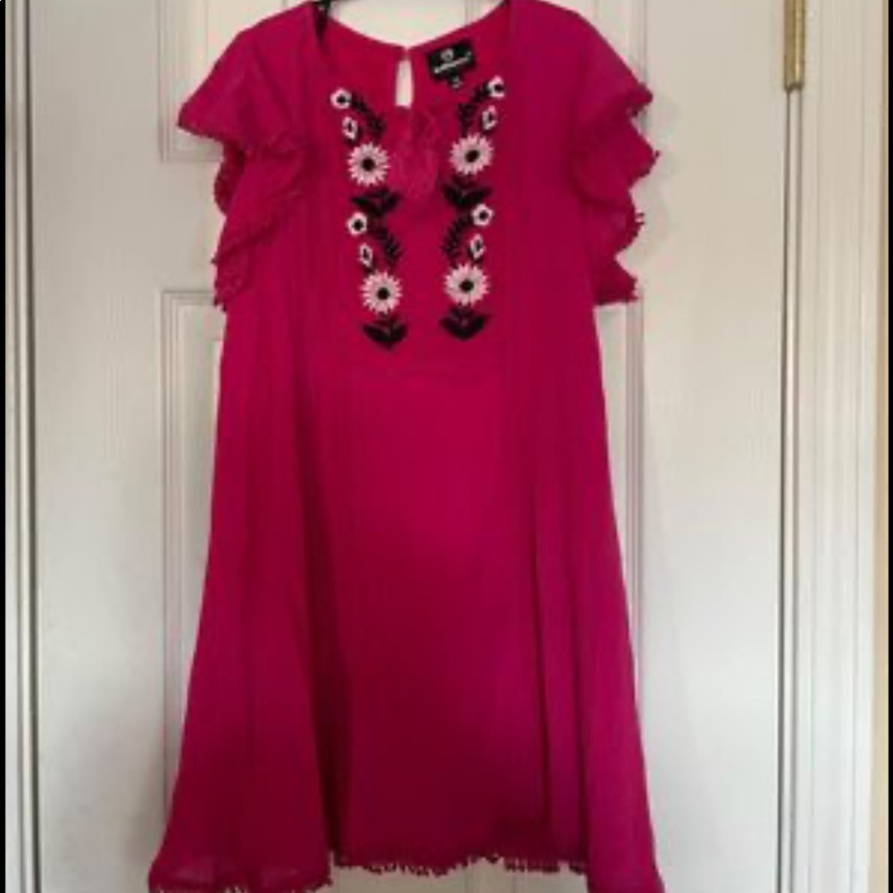 DOLLHOUSE Floral Gauze Peasant Dress